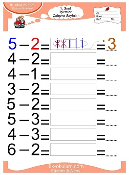 Çocuklar İçin toplam işlemi yaprak testleri 